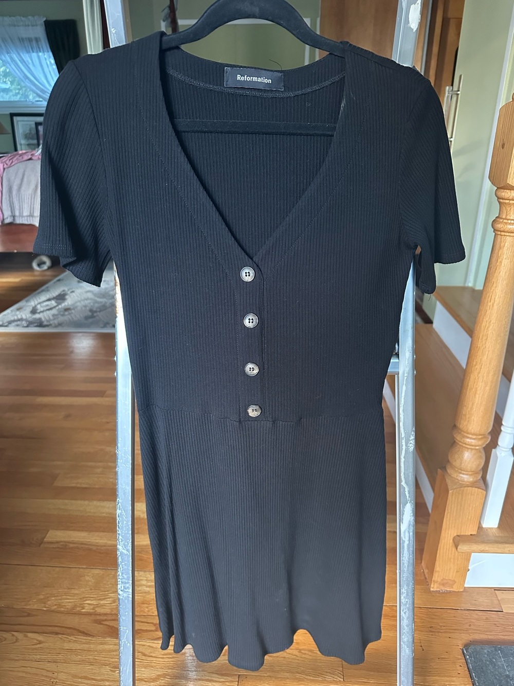 Vintage Reformation Ribbed Mini Dress - medium
